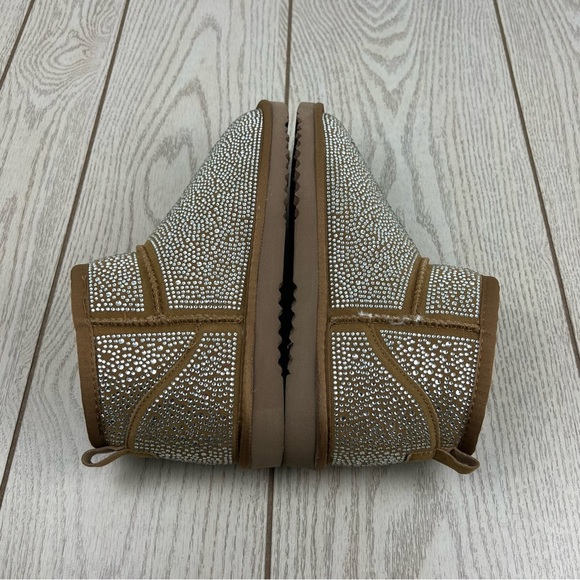 I.N.C. International Concepts Ariee Mini Cold Weather Booties 9M Tan Bling $60 - Picture 3 of 8